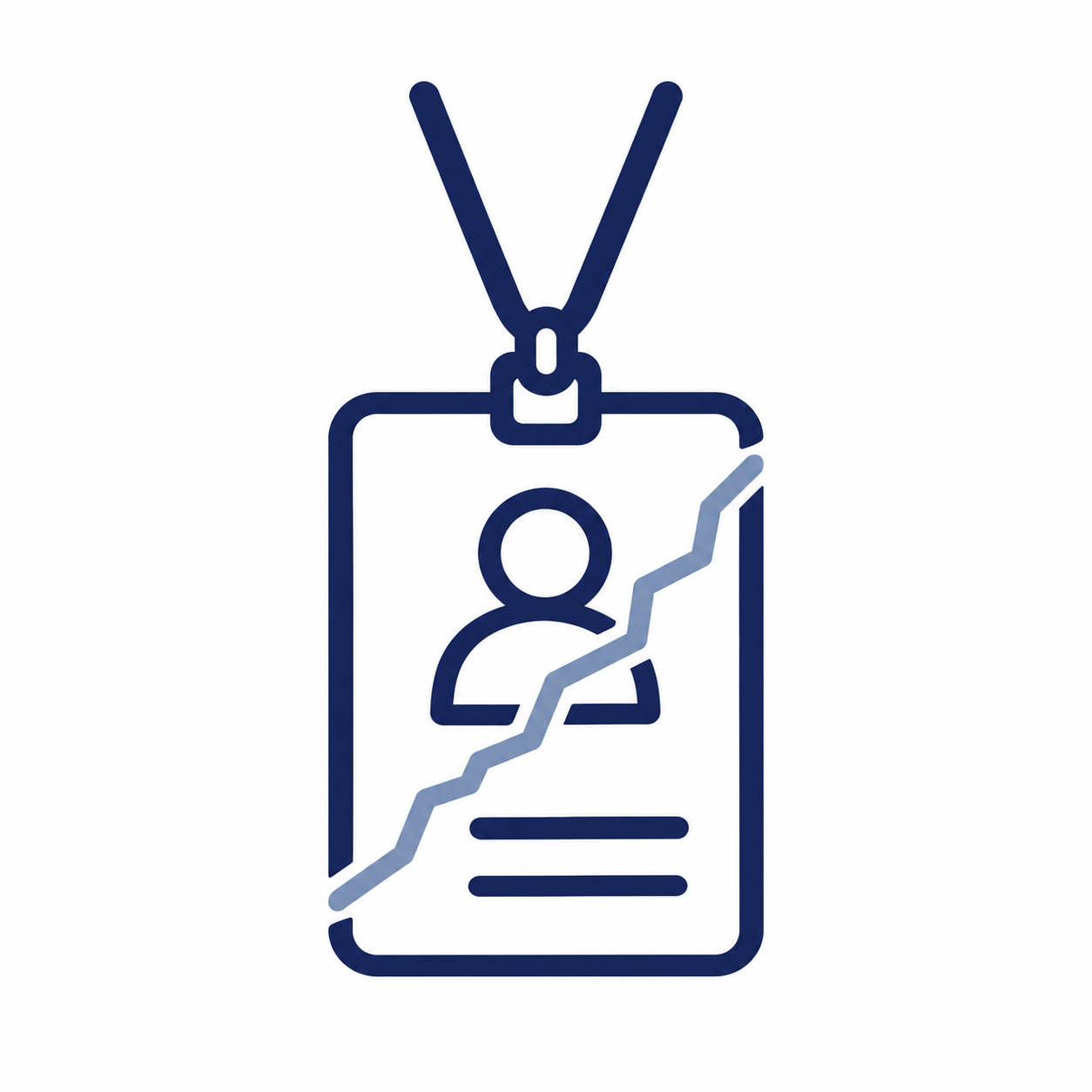 Broken ID Badge Icon