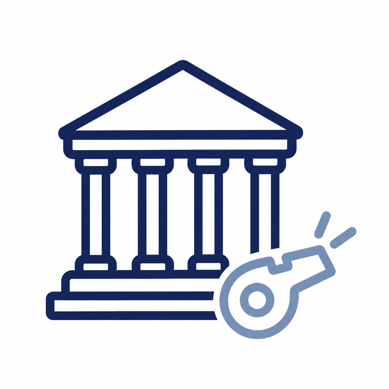 Courthouse and Whistle Icon-1