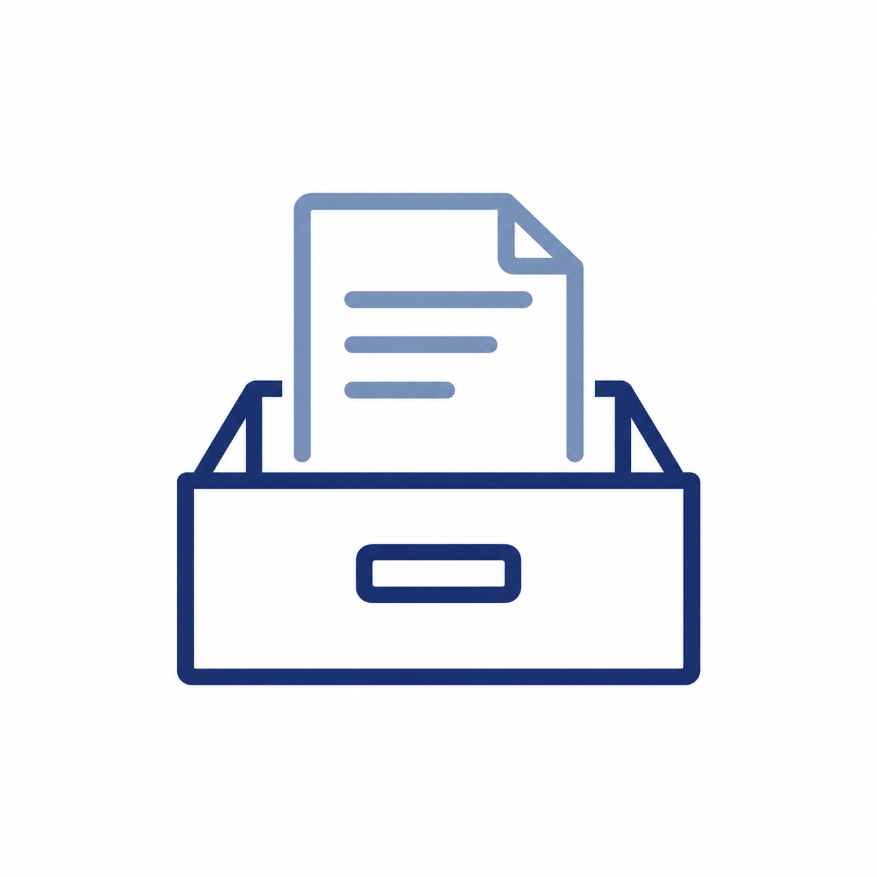 Filing Drawer Document Icon