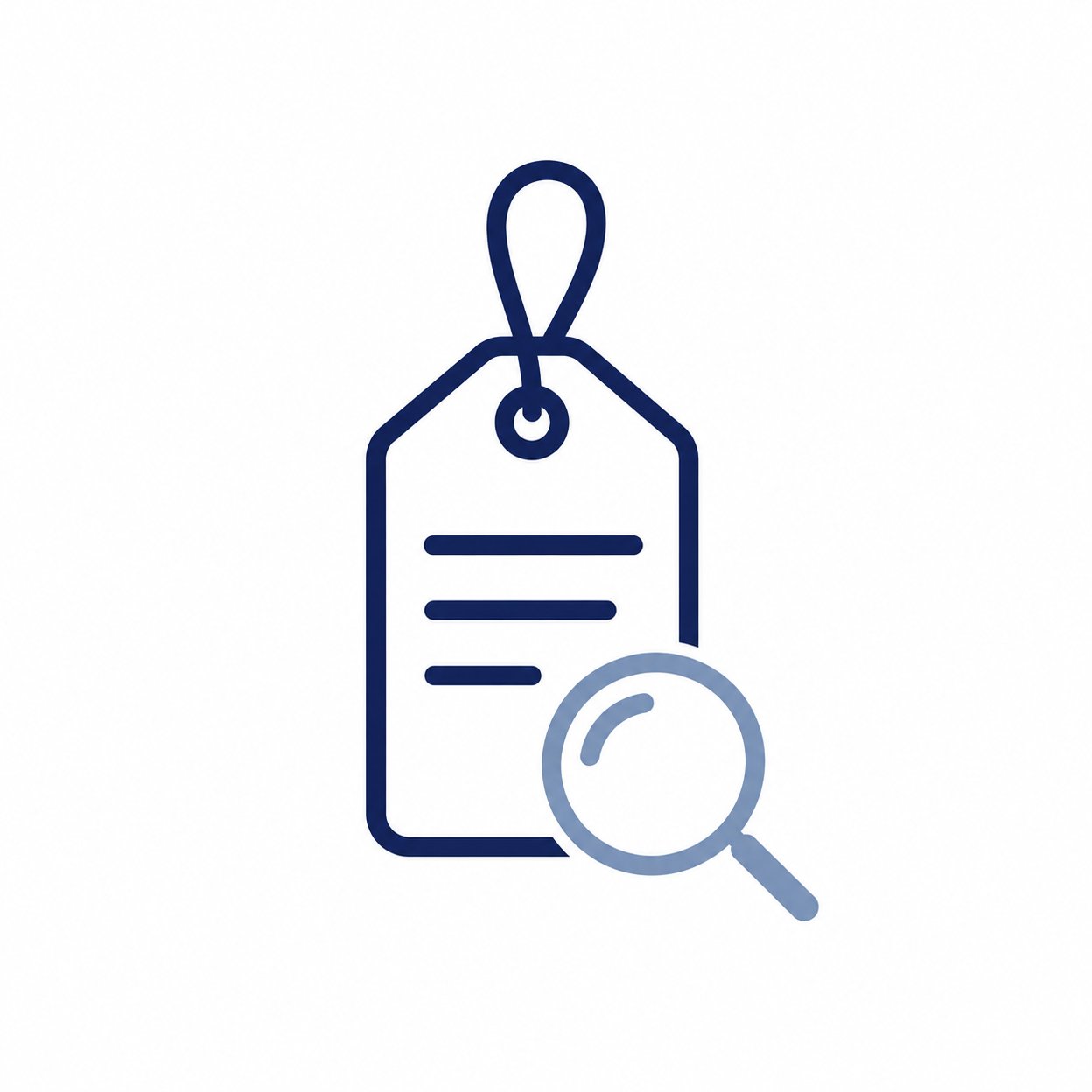 Minimalist Tag Search Icon